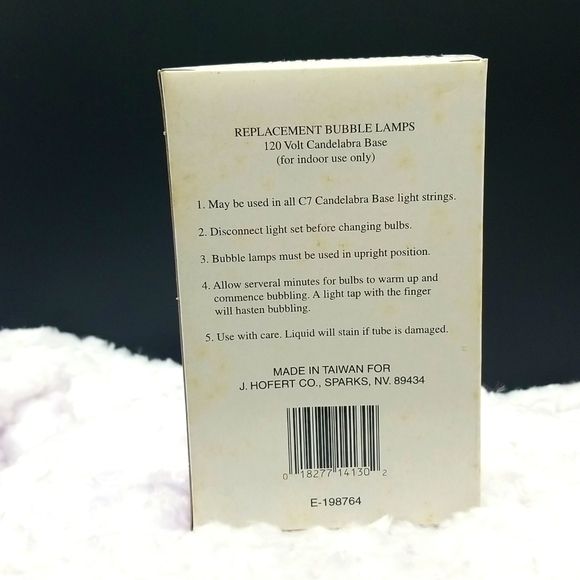 J Hofert's Everglow Set of 2 C7 Bubbling Lites 120V Replacement Light Bulbs - Picture 4 of 13